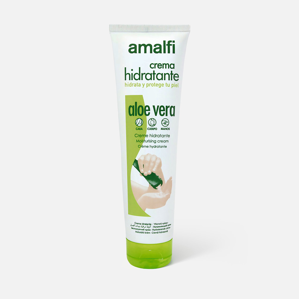 фото Крем для тела amalfi moisturising cream aloe vera tube увлажняющий, тюбик, 150 мл