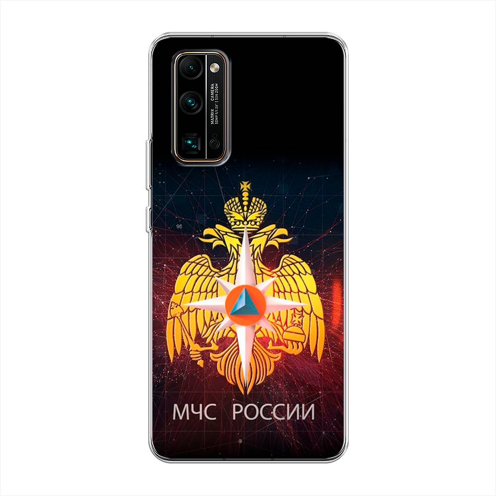 

Чехол Awog на Honor 30 Pro Plus "МЧС России", Черный;желтый;красный, 612250-5