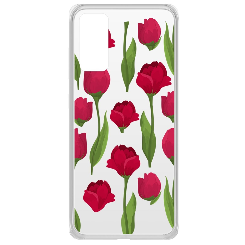 

Чехол-накладка Krutoff Clear Case Розы паттерн для Samsung Galaxy S20 (G980)
