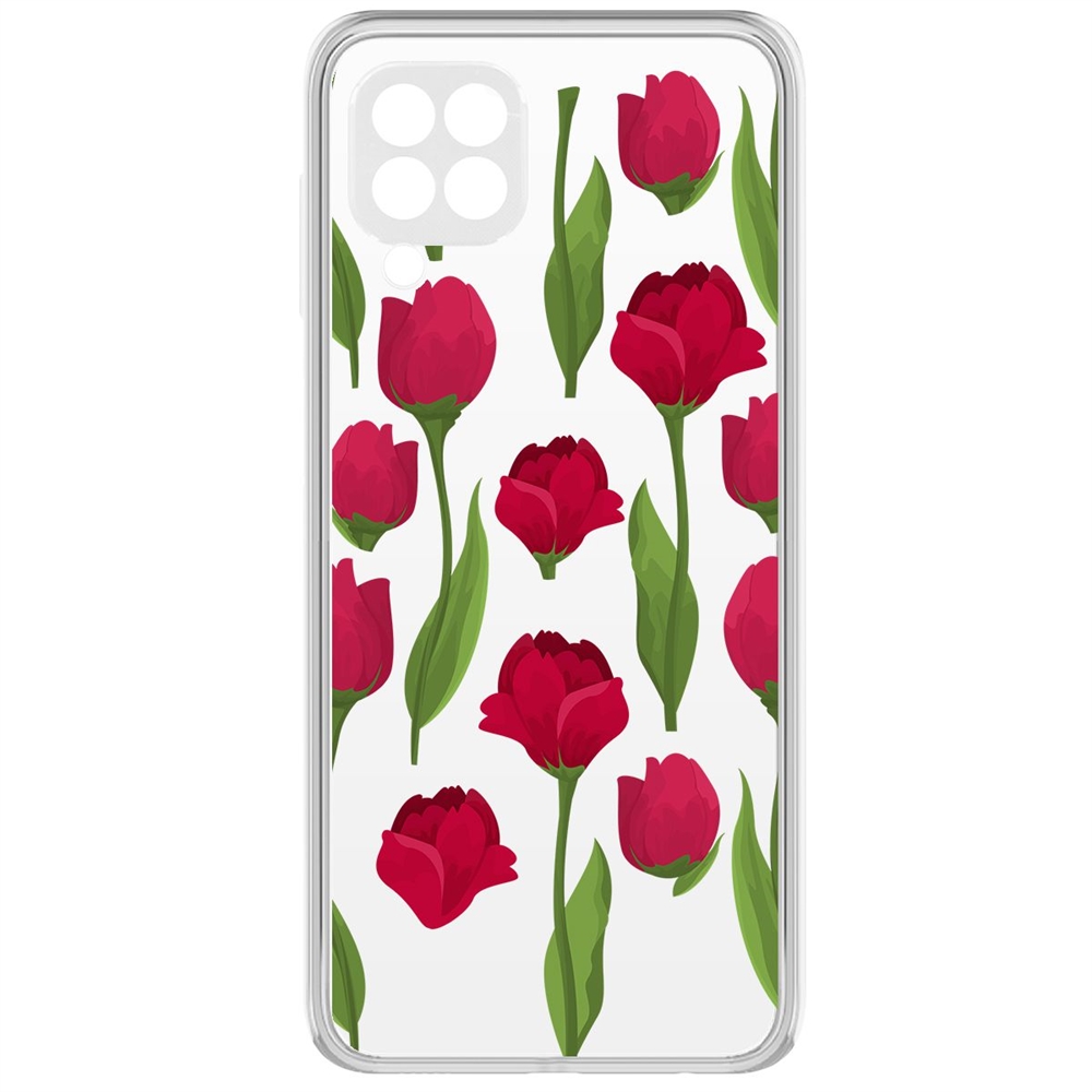 

Чехол-накладка Krutoff Clear Case Розы паттерн для Samsung Galaxy M32 (M325)