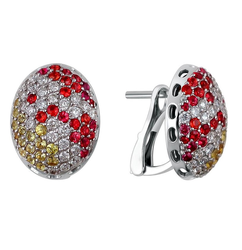 

Серьги из белого золота с бриллиантом Эстет 01С675795-1, 01С675795-1