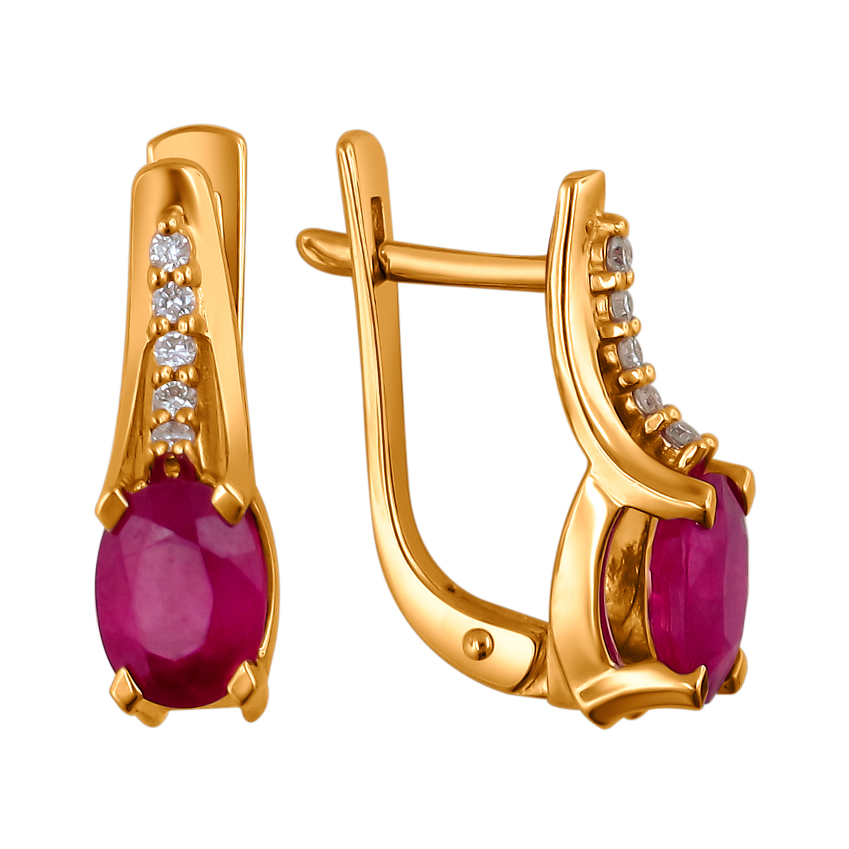 

Серьги из красного золота с бриллиантом Эстет 01С616895-1, 01С616895-1