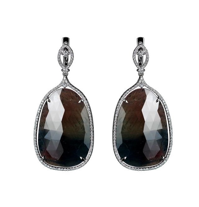 

Серьги из белого золота с бриллиантом Эстет 01С626580-1, 01С626580-1