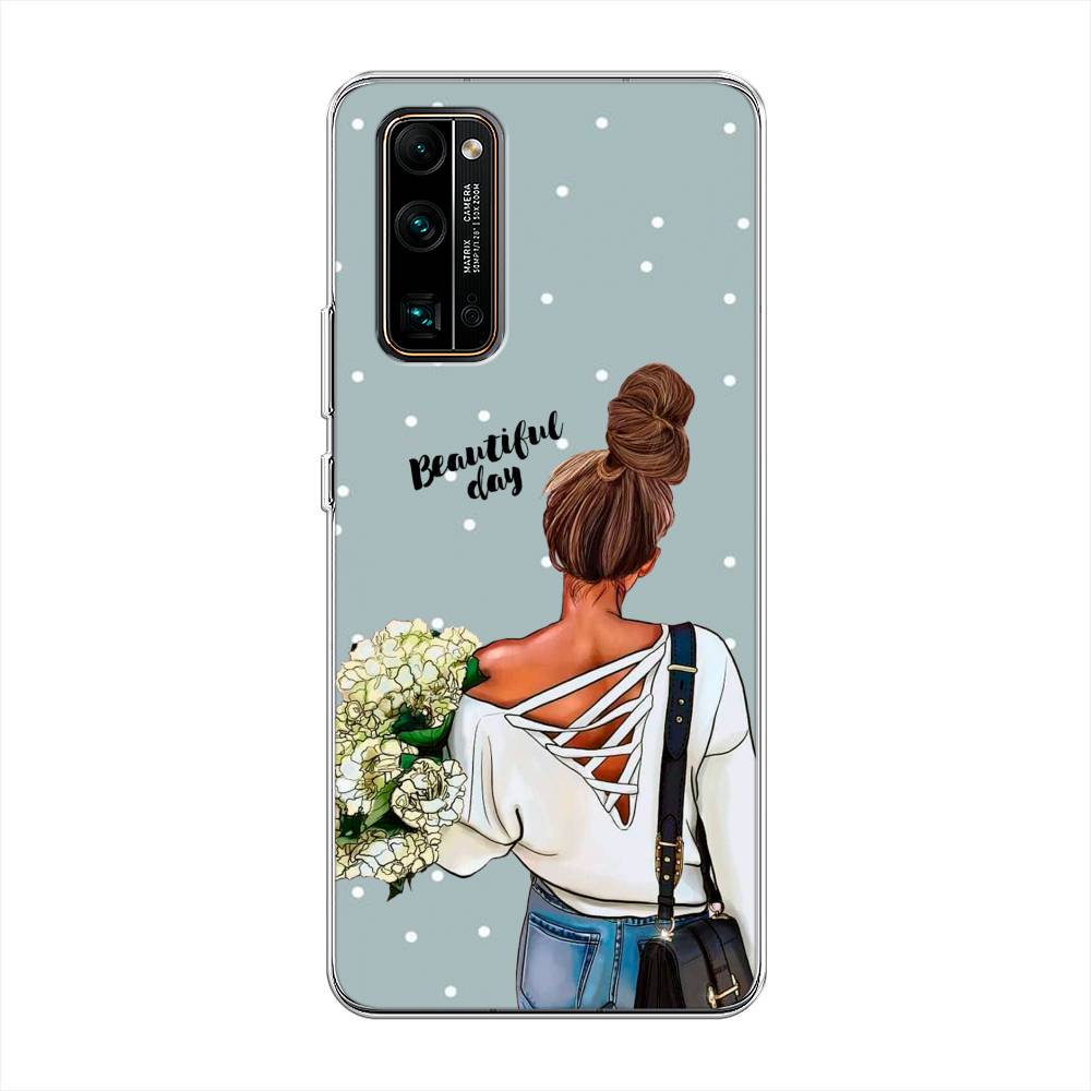 

Чехол Awog на Honor 30 Pro Plus "Beautiful day", Голубой;коричневый;бежевый, 612250-6