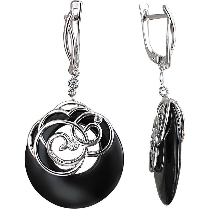 

Серьги из серебра с агатом Эстет 01С4510123-1, 01С4510123-1