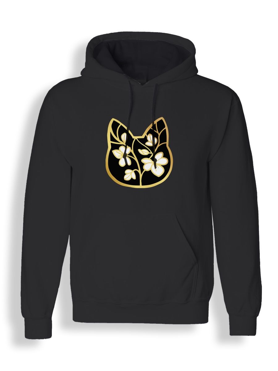 

Худи унисекс СувенирShop Кот/Цветок/Золото/Сакура 3ZG черное M, Черный, "Кот/Цветок/Золото/Сакура" 3ZG