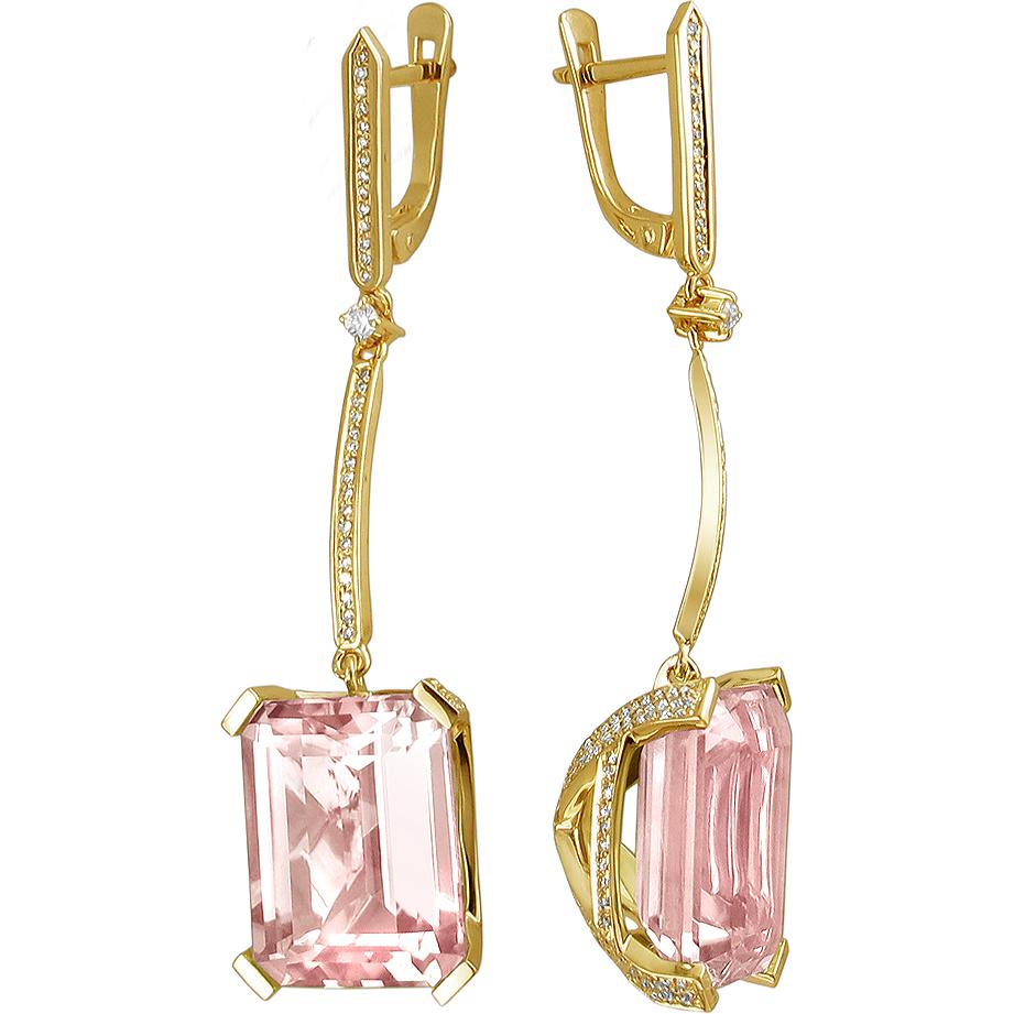 

Серьги из желтого золота с бриллиантом Эстет 01С633925-5, 01С633925-5