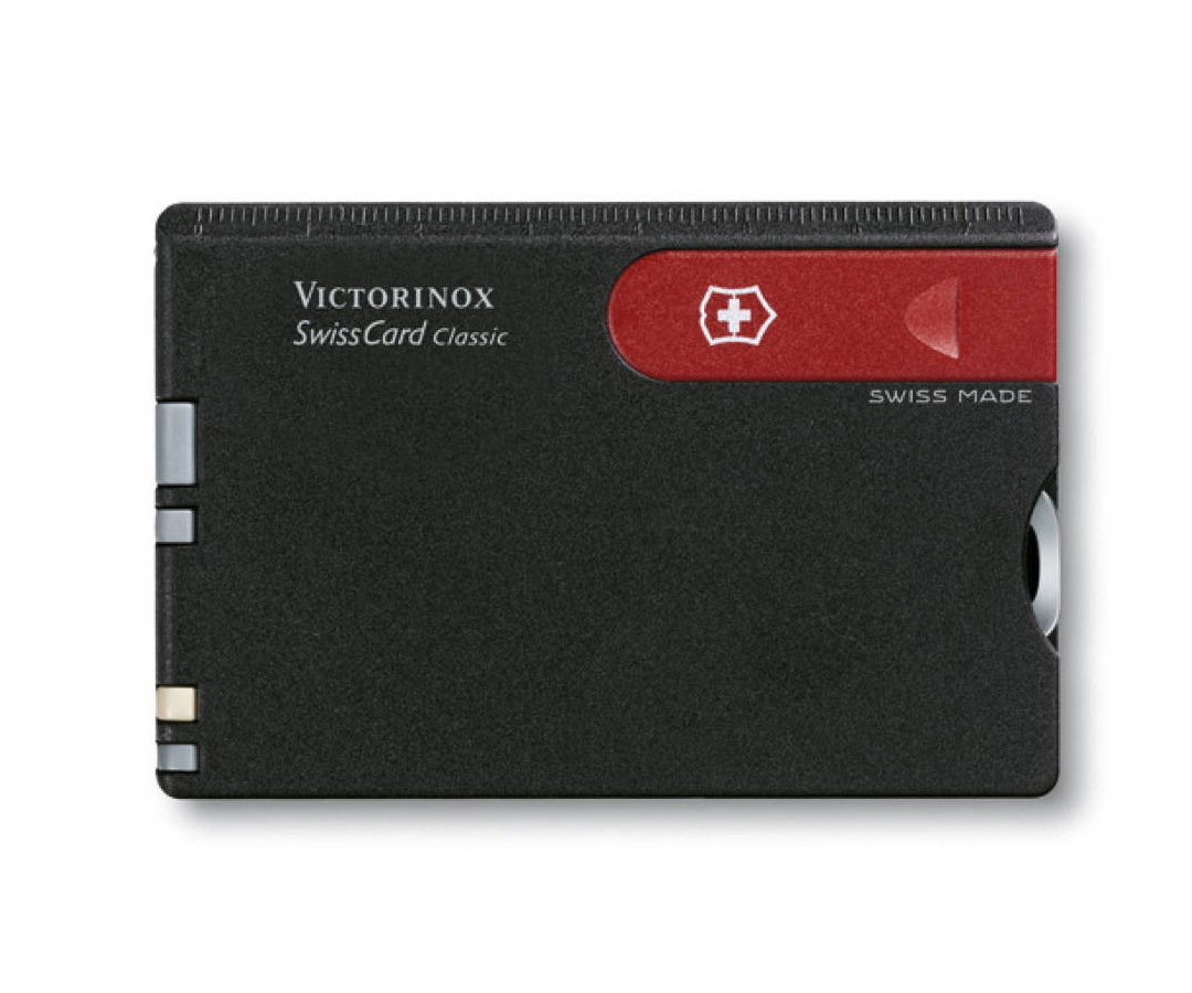 фото Швейцарская карточка victorinox swiss card classic black/red 0.7103