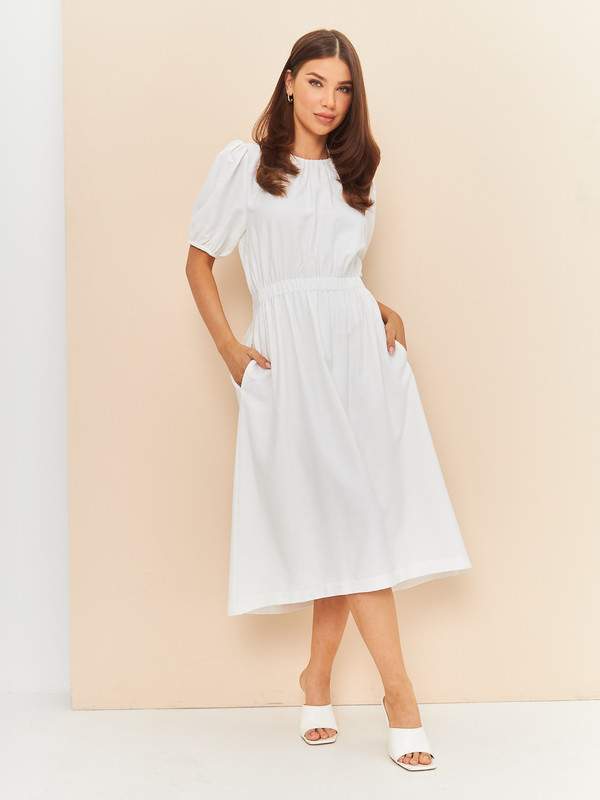 Платье женское GLAMTOP 1 белое XS