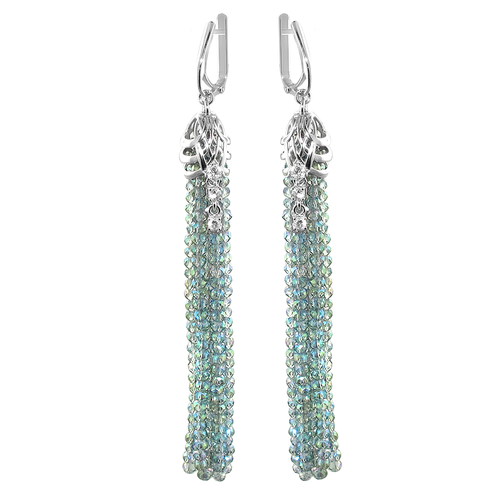 

Серьги из серебра с фианитом Эстет 01С2511738-9, 01С2511738-9