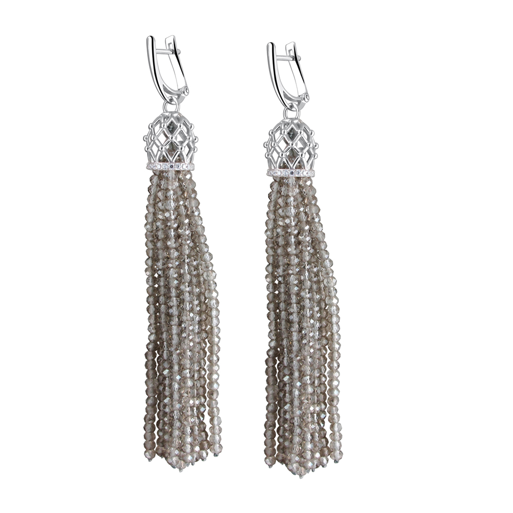 

Серьги из серебра с фианитом Эстет 01С2511130-1, 01С2511130-1