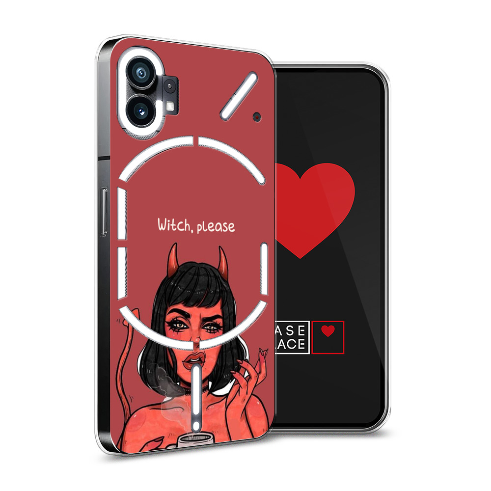 

Силиконовый чехол Awog "Evil Girl" для Nothing Phone 1, Коричневый, 3300150-6