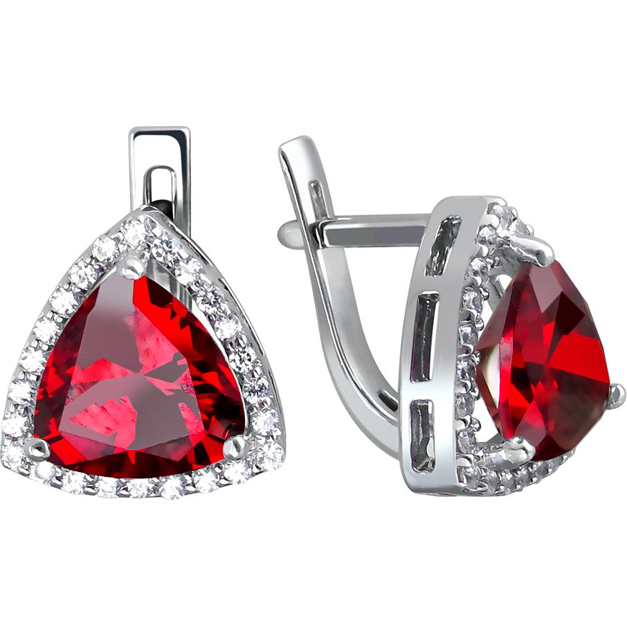 

Серьги из серебра с фианитом Эстет 01С2511629-2, 01С2511629-2