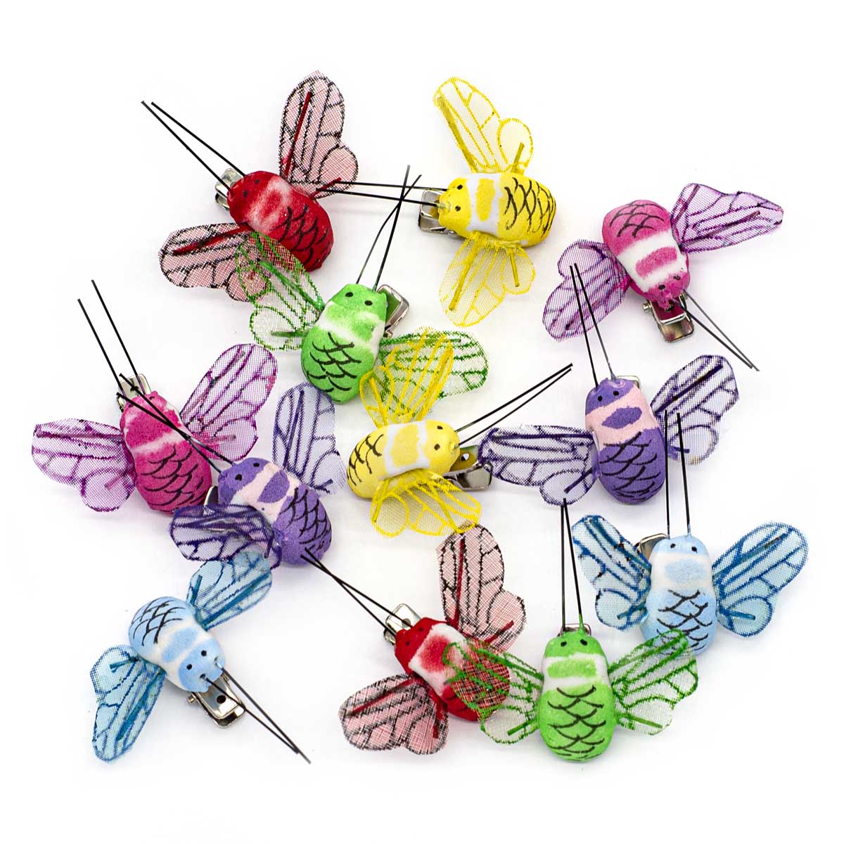 

Пчела с клипсой Astra&Craft, LY170361/1-6, микс, 5 см, 12 шт, Разноцветный
