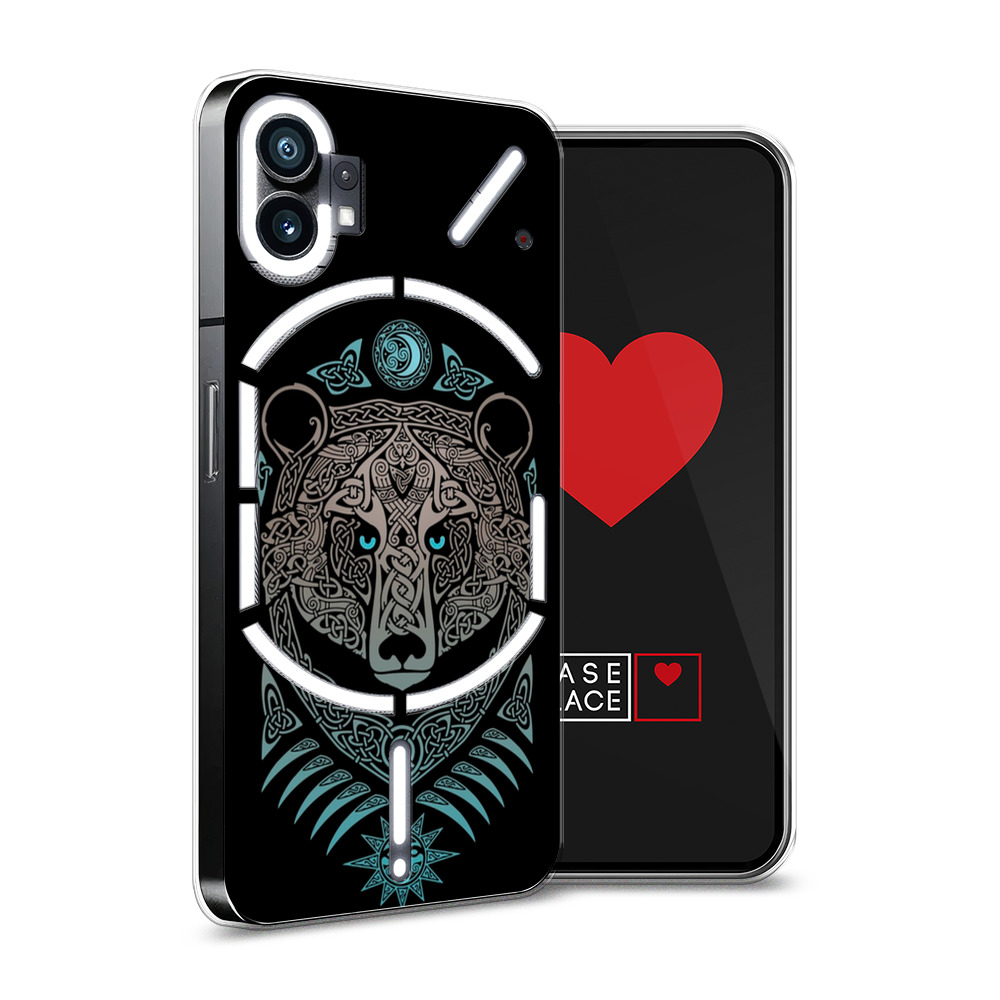 

Силиконовый чехол Awog "Кельтский медведь" для Nothing Phone 1, Черный, 3300150-2