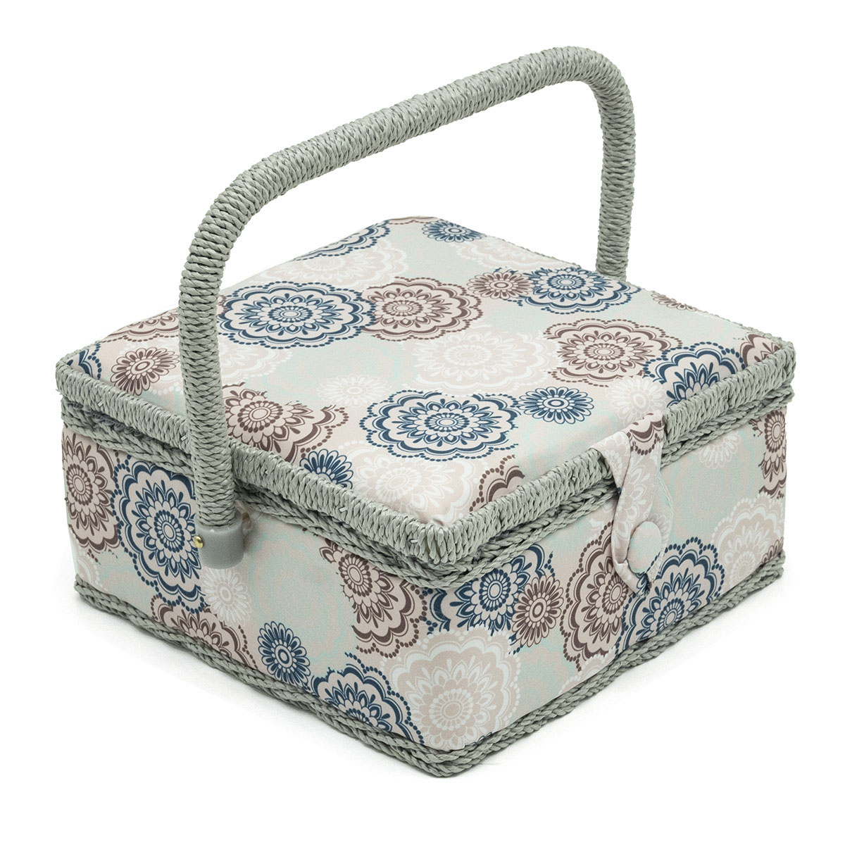 фото Ly1633s pvc tray шкатулка малая, декоративная, цветочный узор, 20*20*11см hobby&pro