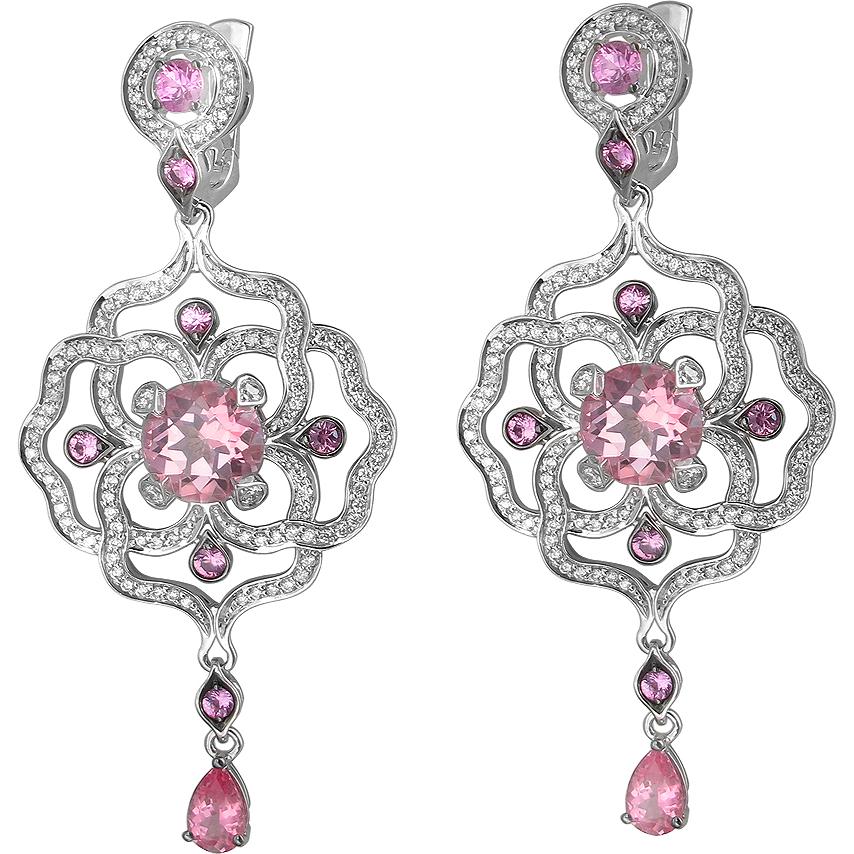 

Серьги из белого золота с бриллиантом Эстет 01С677987-5, 01С677987-5