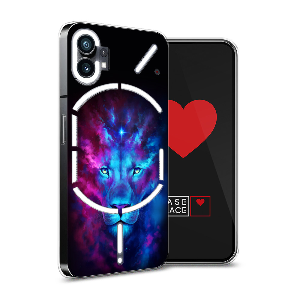 

Силиконовый чехол Awog "Космический лев" для Nothing Phone 1, Разноцветный, 3300150-1