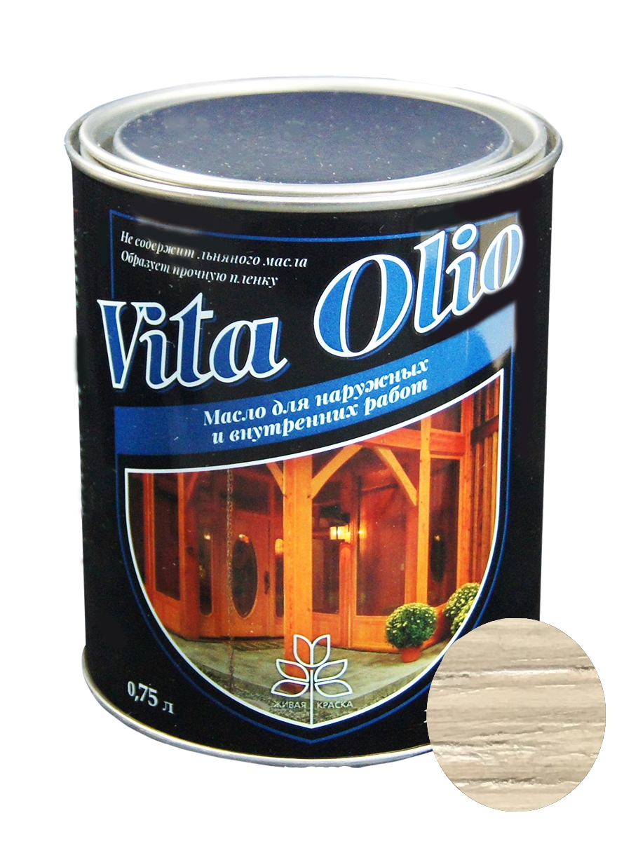 

Масло Наружных работ Vita Olio Ясень оливковый 0,75 л. без воска, Vita Olio