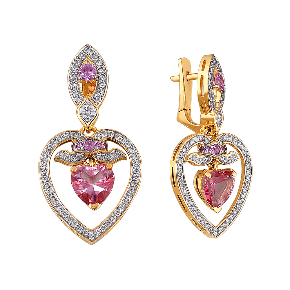 

Серьги из желтого золота с бриллиантом Эстет 01С6311159-1, 01С6311159-1
