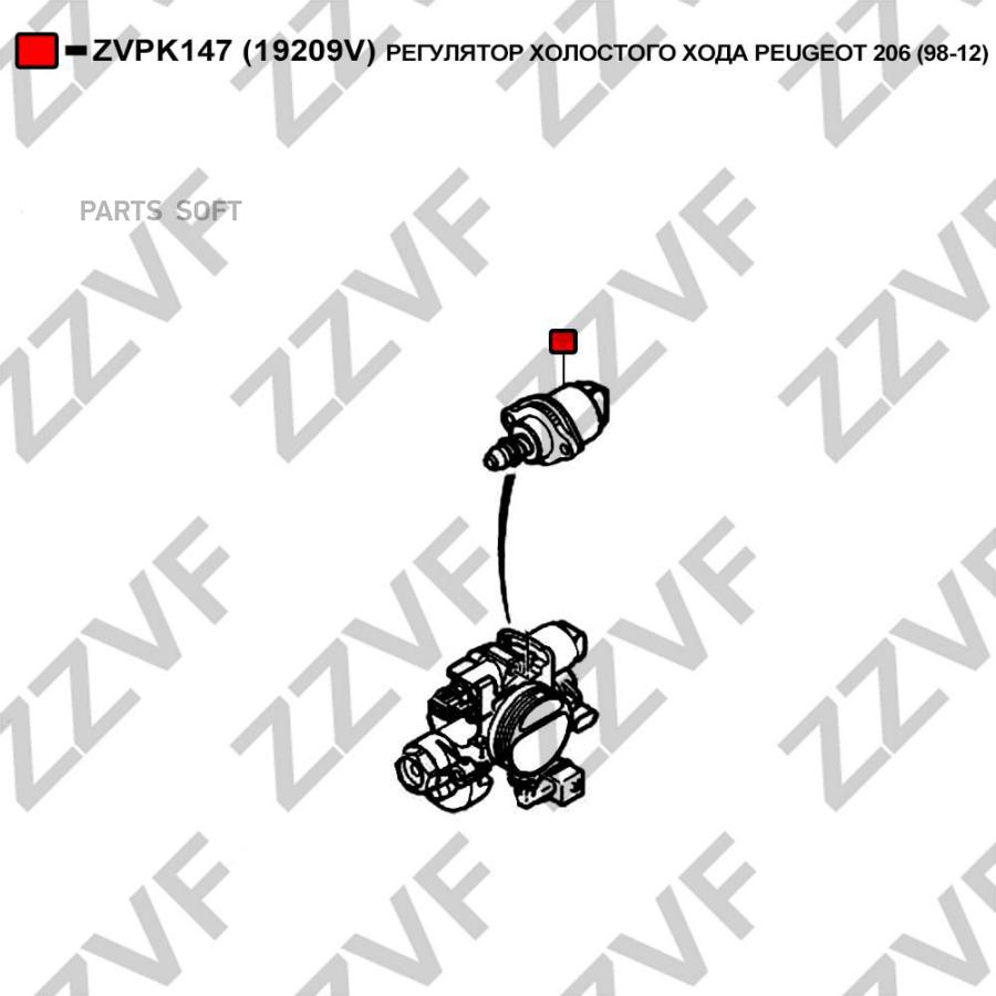 

Регулятор Холостого Хода Peugeot 206 98-12 ZZVF ZVPK147