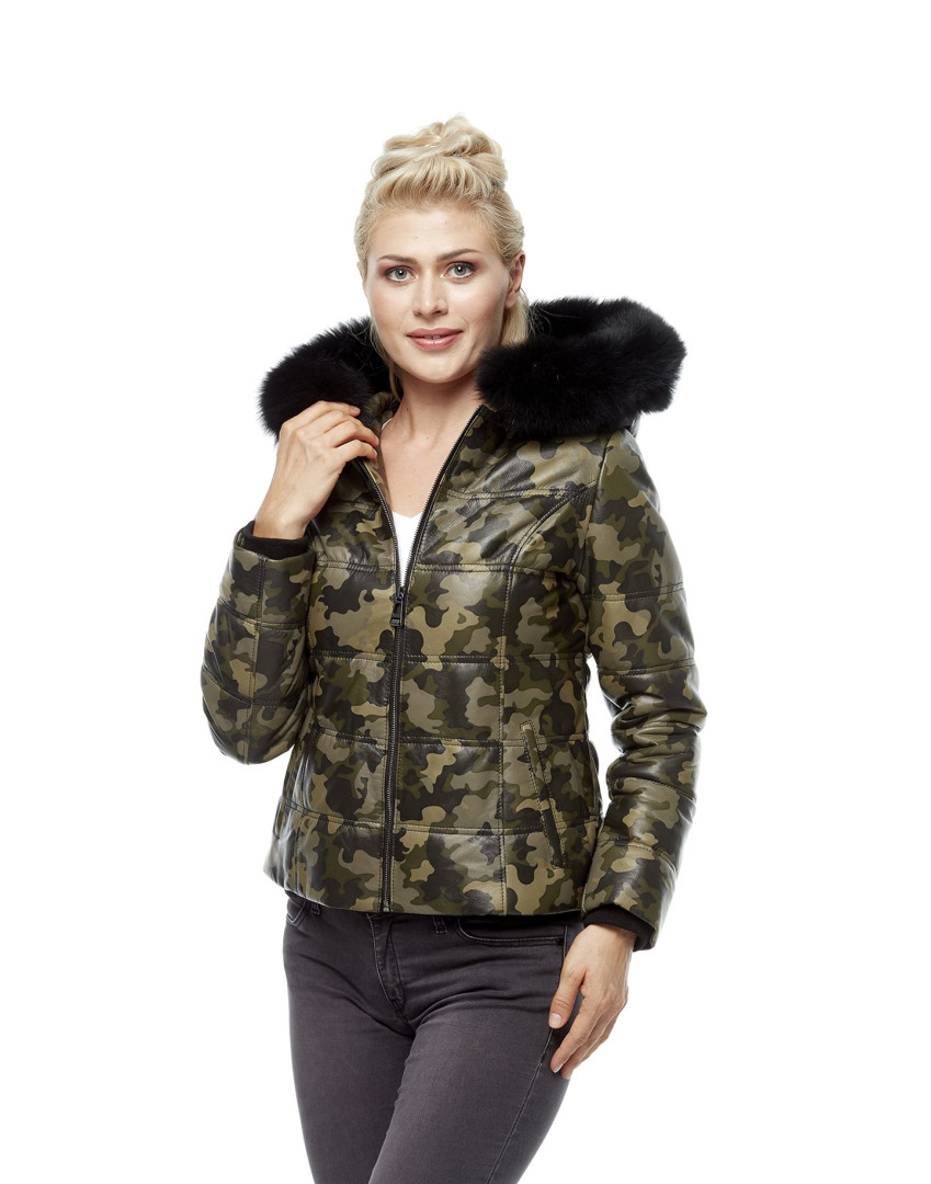 

Кожаная куртка женская Hodore Deri H35-599 зеленая XS (доставка из-за рубежа), H35-599