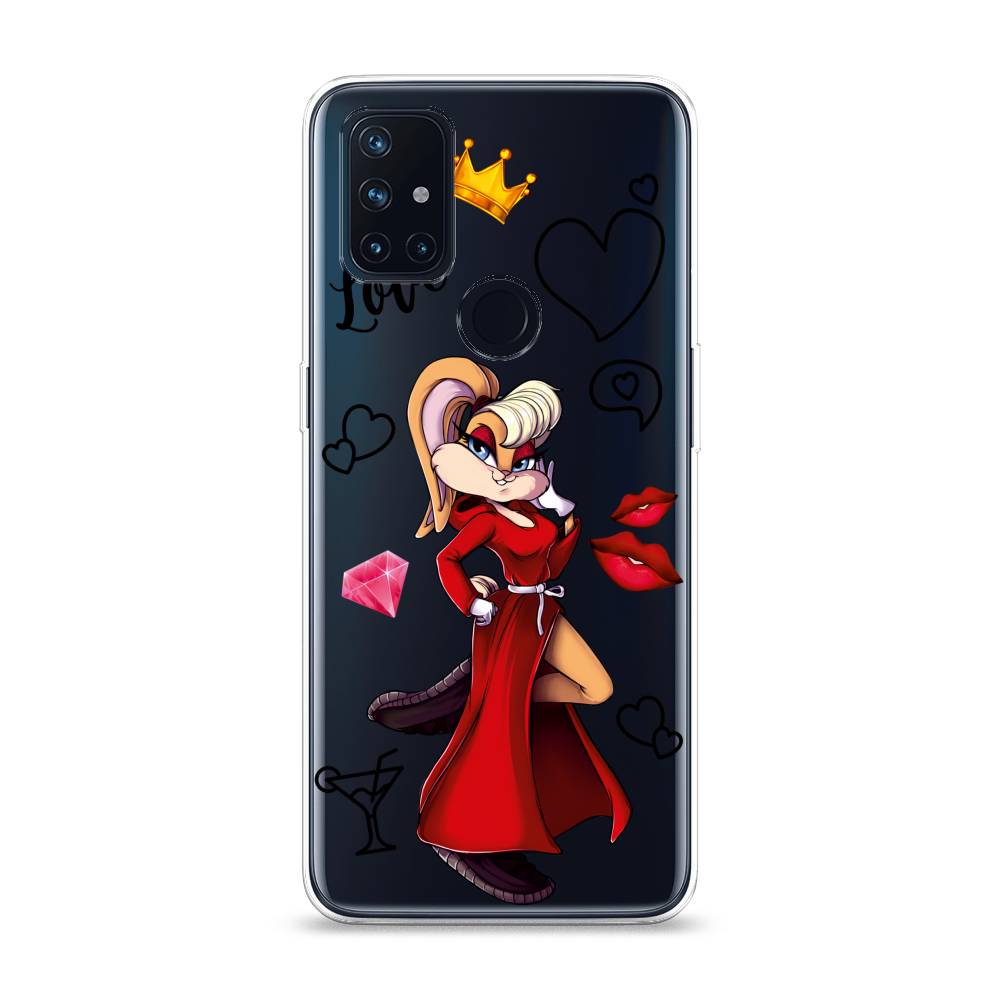 

Чехол на OnePlus Nord N10 "Rich Lola Bunny", Красный;бежевый;оранжевый, 152350-6
