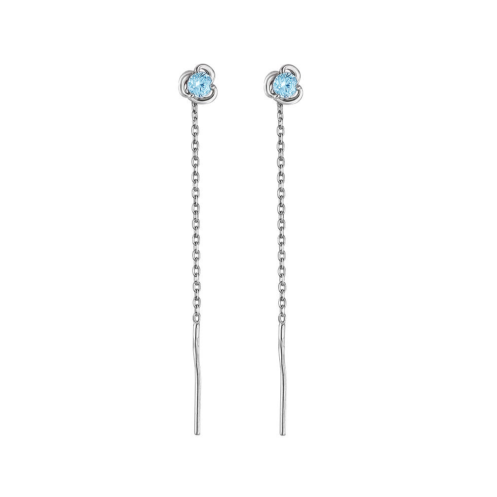 

Серьги из серебра с фианитом Эстет 01С2510570-2, 01С2510570-2