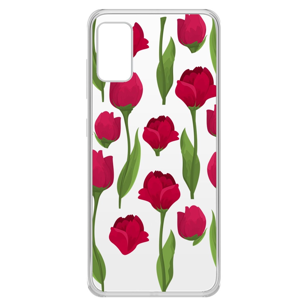 

Чехол-накладка Krutoff Clear Case Розы паттерн для Samsung Galaxy A41 (A415)