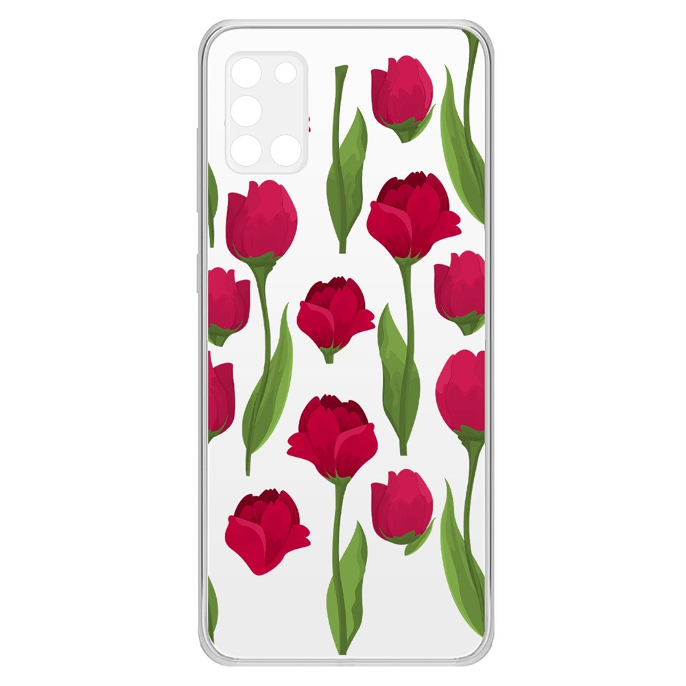 

Чехол-накладка Krutoff Clear Case Розы паттерн для Samsung Galaxy A31 (A315)
