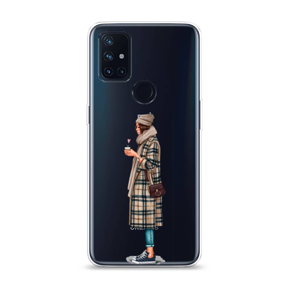 

Чехол на OnePlus Nord N10 "Утренний кофе", Коричневый;бежевый, 152350-6