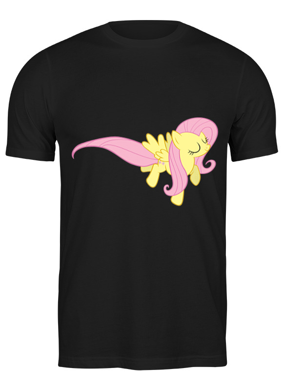 

Футболка мужская Printio My little pony fluttershy 23 черная S, My little pony fluttershy 23