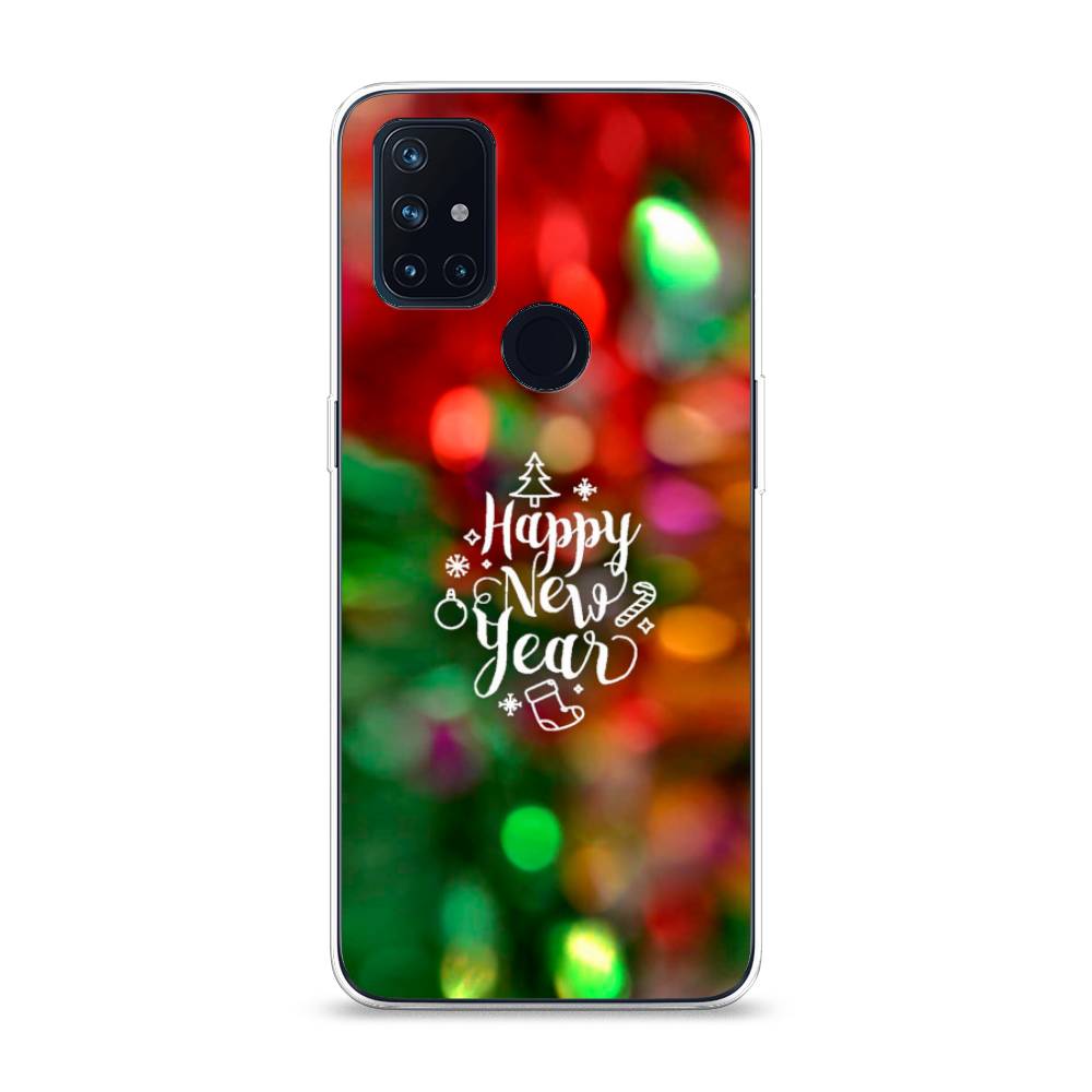

Чехол на OnePlus Nord N10 "Новый Год на елке", Зеленый;красный;желтый, 152350-5