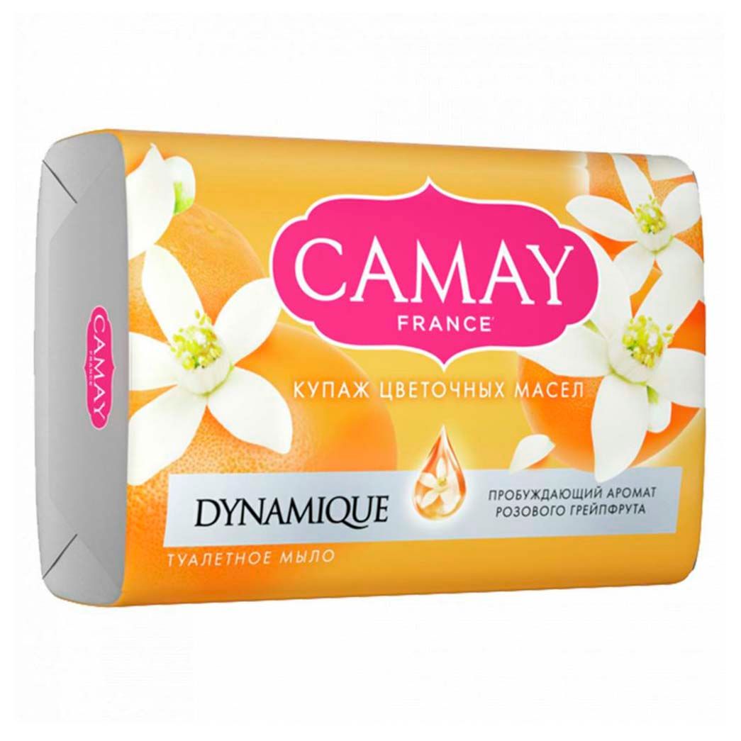 Туалетное мыло CAMAY Dynamique розовый грейпфрут 85 г