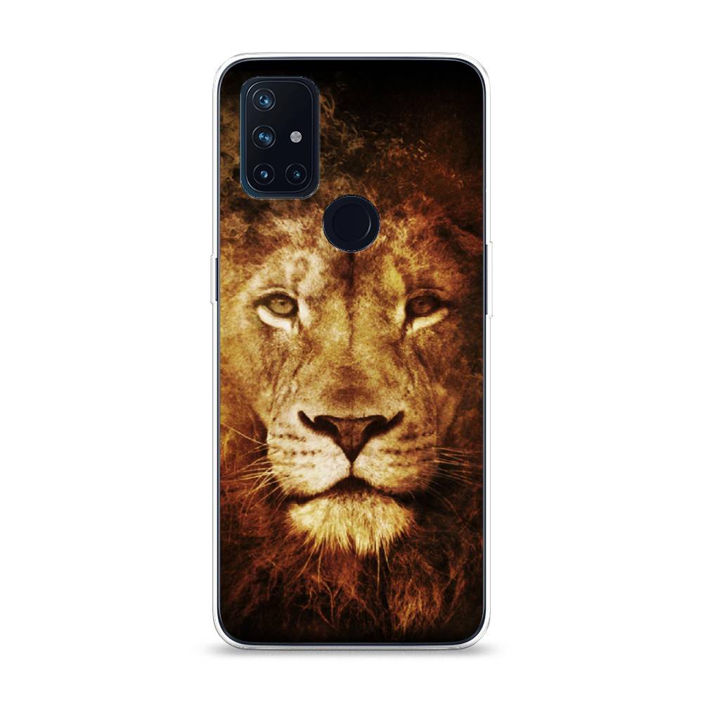

Чехол на OnePlus Nord N10 "Лев", Черный;коричневый;желтый, 152350-6