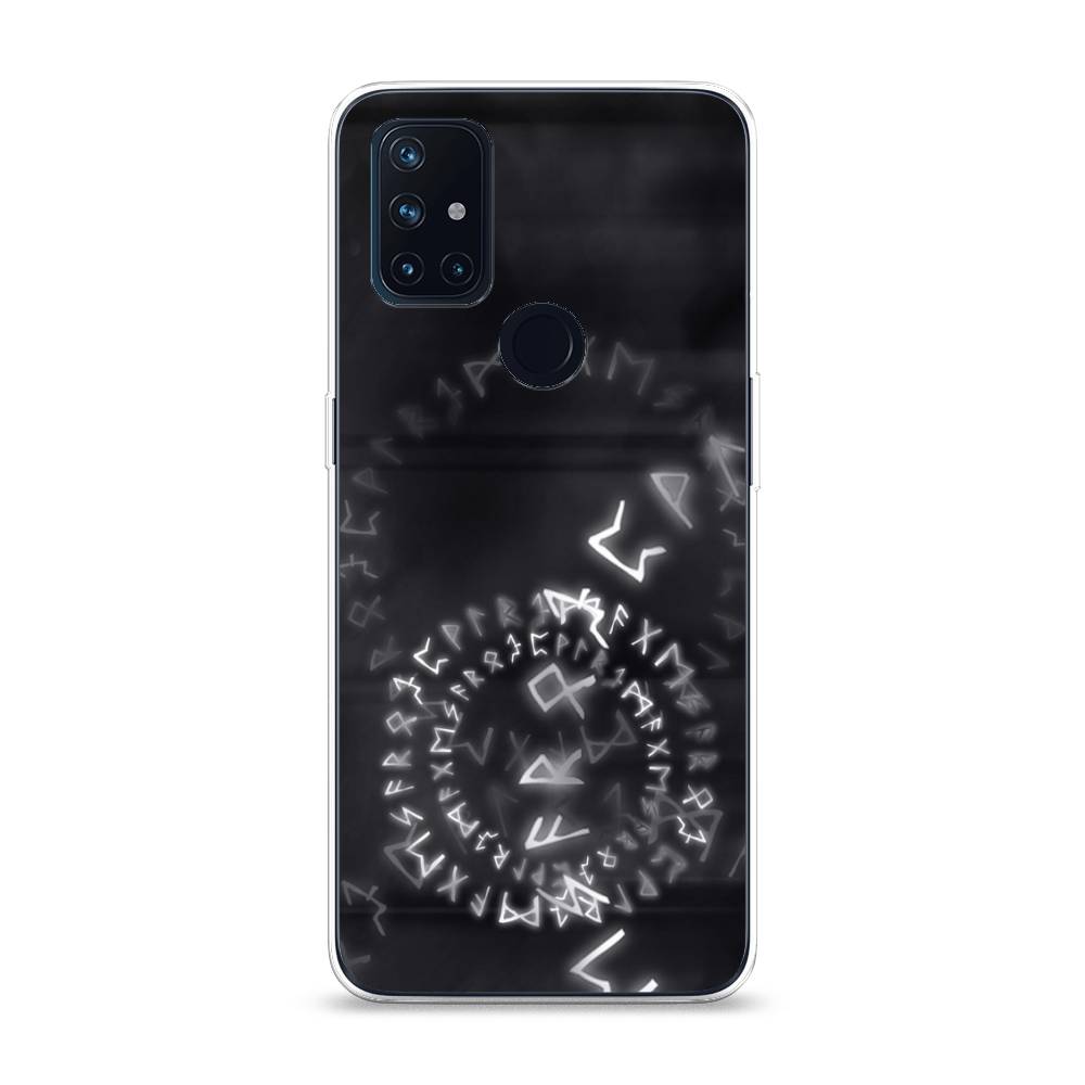 

Чехол на OnePlus Nord N10 "Руны", Серый;черный, 152350-3
