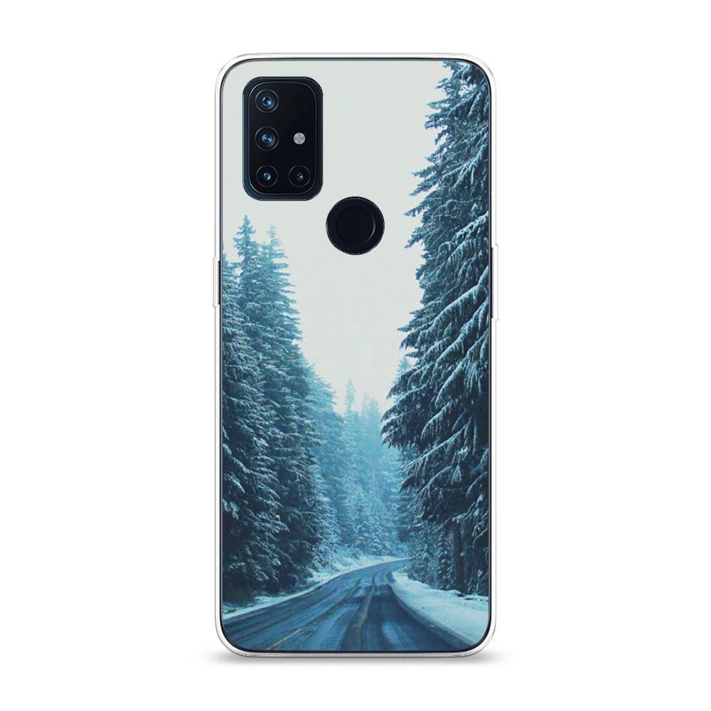

Чехол на OnePlus Nord N10 "Зима 9", Бежевый;голубой;черный, 152350-2
