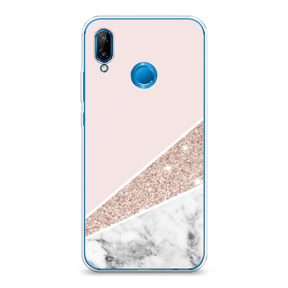 

Чехол на Huawei P20 Lite "Блестящий розовый мрамор", 64450-3