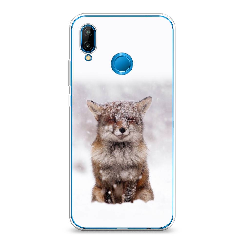 

Чехол на Huawei P20 Lite "Зимняя лиса", Белый;серый;коричневый, 64450-1