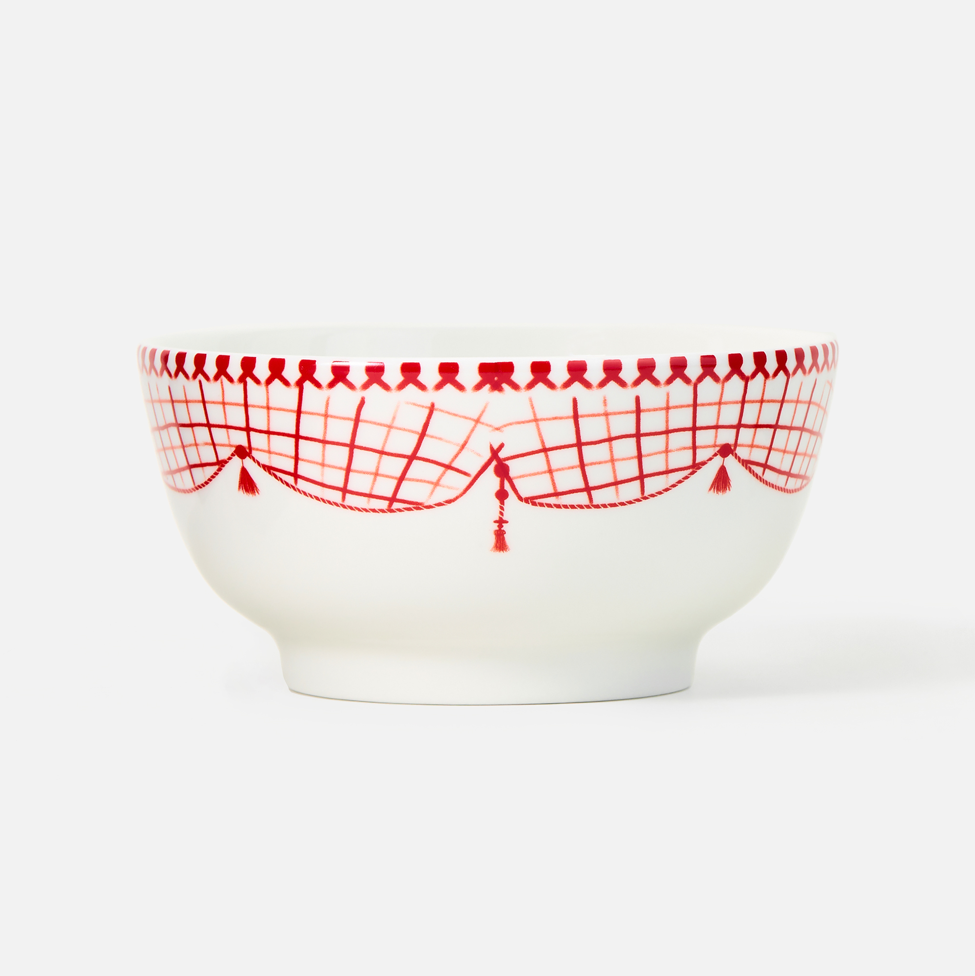 

Салатница Red Geometric новогодняя, фарфор, 14 см