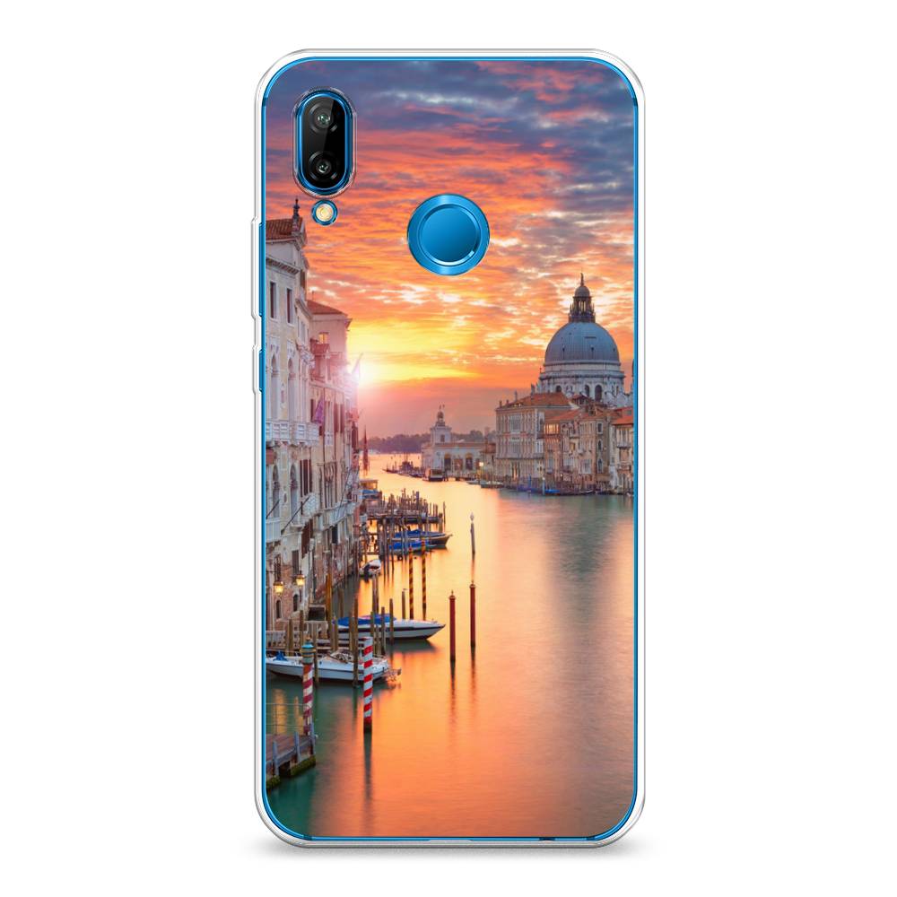 

Чехол на Huawei P20 Lite "Восход 11", Розовый;оранжевый, 64450-2