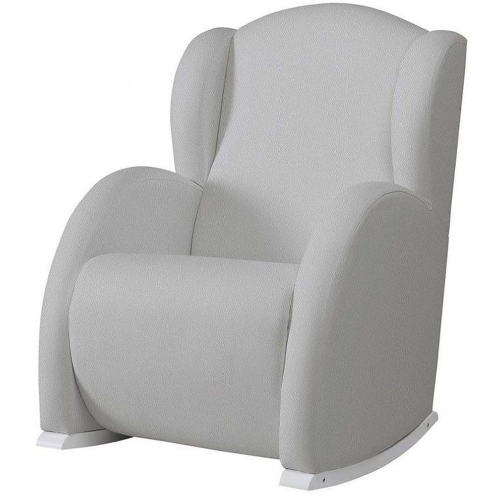 Кресло-качалка Micuna (Микуна) Wing/Flor Relax white/grey искусственная кожа