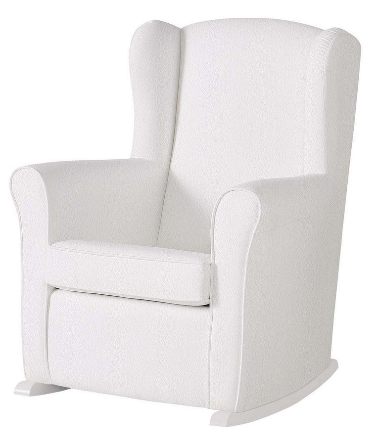 Кресло-качалка Micuna (Микуна) Wing/Nanny white/white искусственная кожа