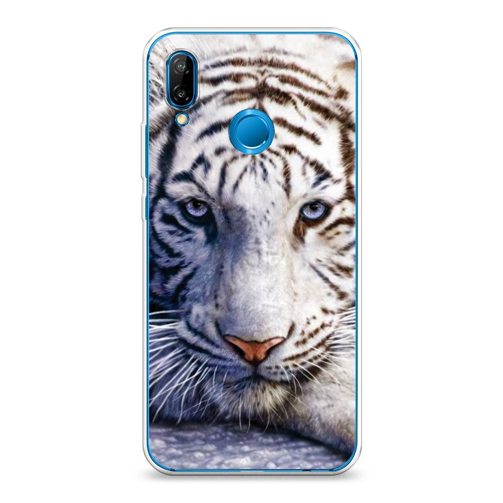 

Чехол на Huawei P20 Lite "Бенгальский тигр", Коричневый;белый, 64450-1