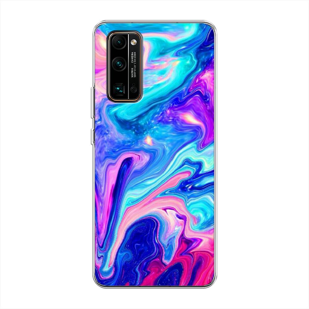 

Чехол Awog на Honor 30 Pro Plus "Потеки краски", Розовый, 612250-10