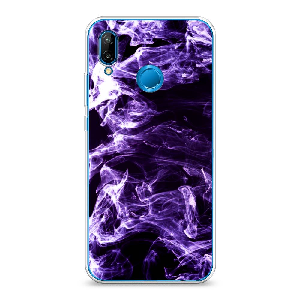 

Чехол на Huawei P20 Lite "Фиолетовый дым", Фиолетовый;белый;черный, 64450-3