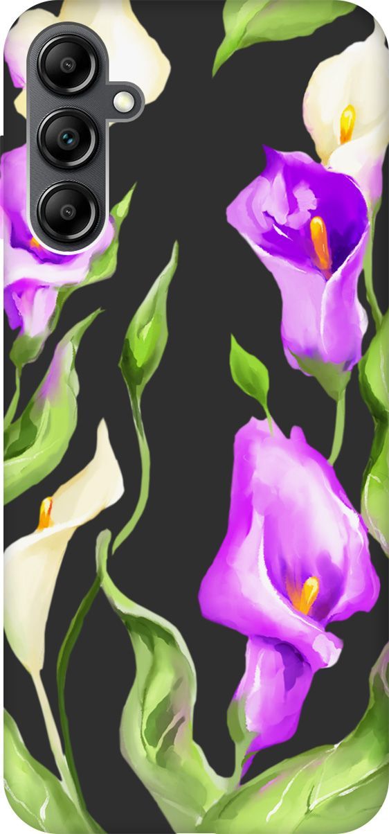 

Чехол на Samsung Galaxy A14 с 3D принтом "Amazing Callas" черный, Черный;зеленый, 158812