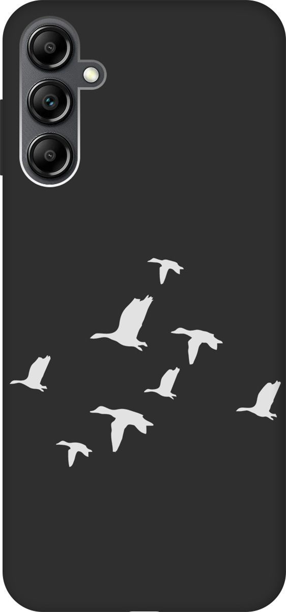 

Чехол на Samsung Galaxy A14 с 3D принтом "Flock of Ducks W" черный, Черный;серый, 158812