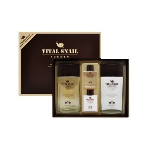 Мужской набор Christian Dean Vital Snail Men's Skin Care 2 Set с муцином улитки