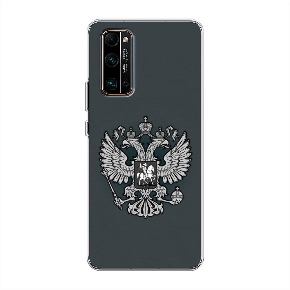 фото Чехол awog "герб россии серый" для honor 30 pro plus